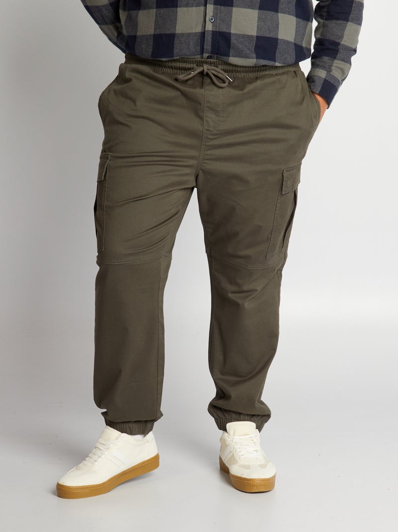 Pantalón con bolsillos en los laterales KAKI - Kiabi