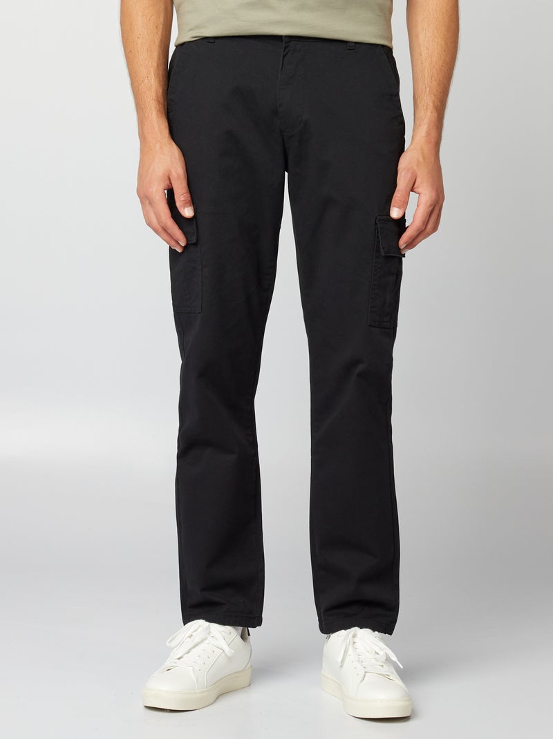 Pantalón con bolsillos Negro - Kiabi