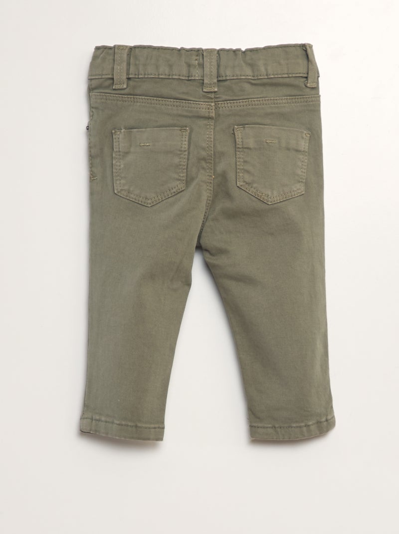 Pantalón con cintura ajustable VERDE - Kiabi