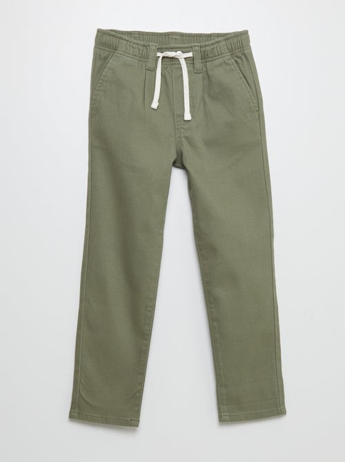 Pantalón con cintura elástica - colección fácil de poner - Kiabi