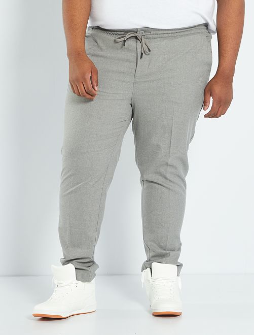 Pantalón con cintura elástica - GRIS - Kiabi - 25.00€