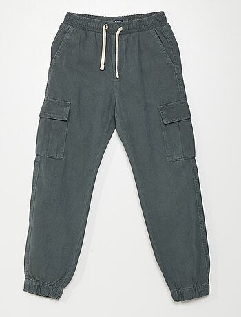 Pantalón con cintura elástica y bolsillos - Kiabi