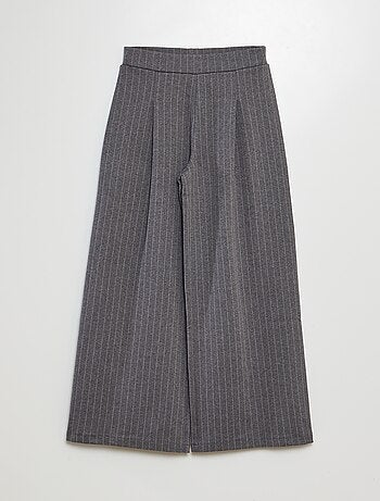 Pantalón con corte ancho de rayas