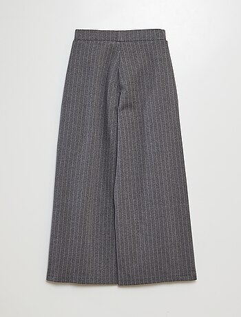 Pantalón con corte ancho de rayas