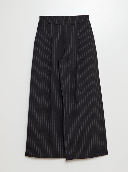 Pantalón con corte ancho de rayas - Kiabi