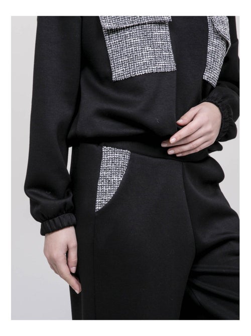 Pantalón con detalles tweed ENRIKA - Kiabi