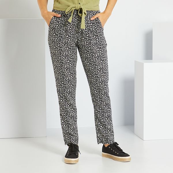 Pantalón con estampado de fantasía null - NEGRO - Kiabi - 15,00€