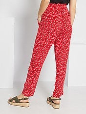 Pantalones de vestir de mujer rojos - GLAMI.es