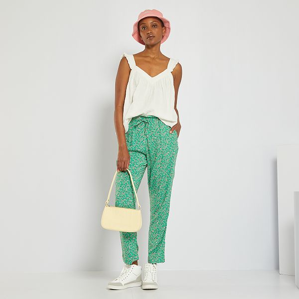 Pantalón con estampado de fantasía null - VERDE - Kiabi - 15,00€