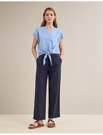 Pantalón con lino, MO Fashion