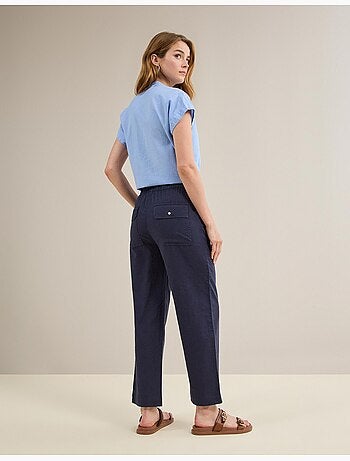Pantalón con lino, MO Fashion