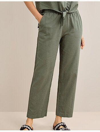 Pantalón con lino, MO Fashion