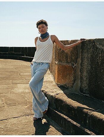 Pantalón con lyocell, MO Fashion