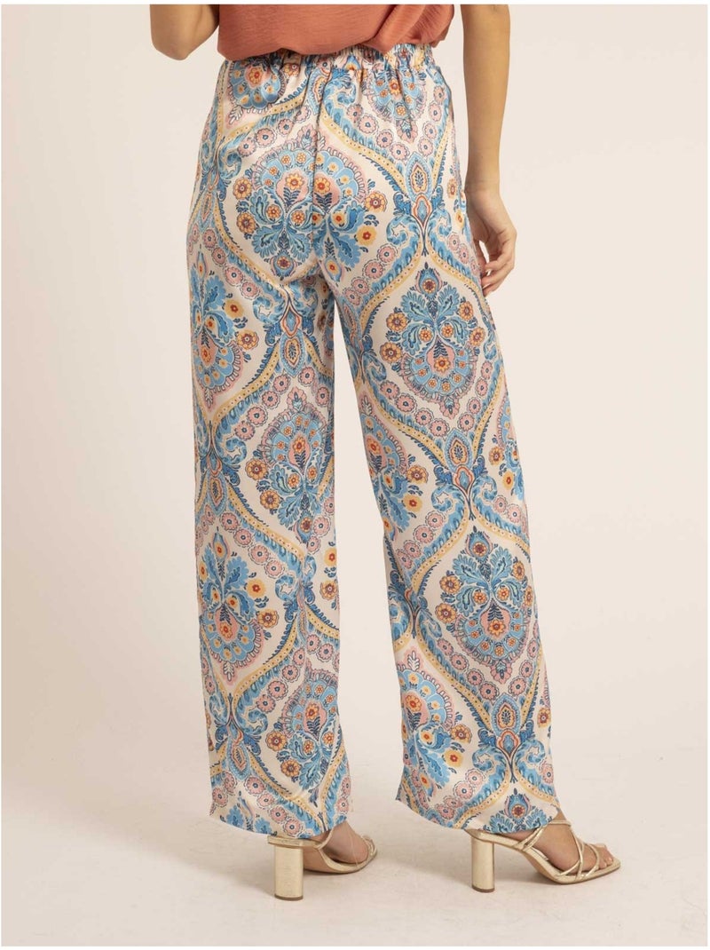 Pantalón con motivos EDMA Azul - Kiabi