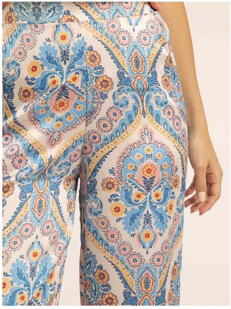 Pantalón con motivos EDMA Azul - Kiabi