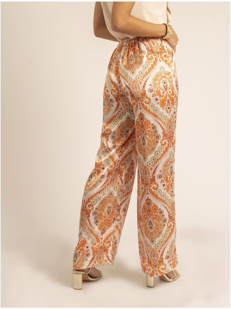 Pantalón con motivos EDMA Naranja - Kiabi