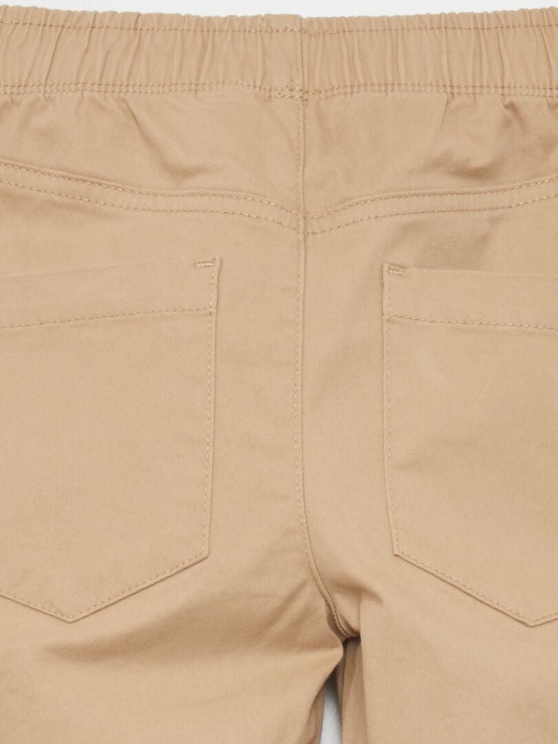 Pantalón de chándal con bolsillos laterales - BEIGE - Kiabi - 14.00€