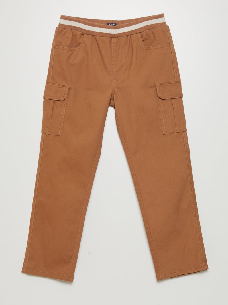 Pantalón con múltiples bolsillos BEIGE - Kiabi
