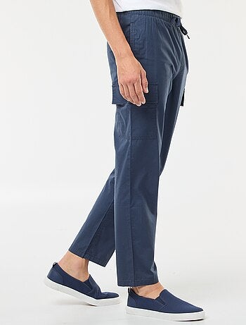 Pantalón con múltiples bolsillos con cintura elástica + cordones