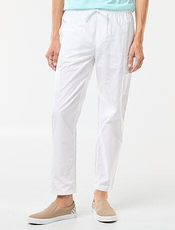 Pantalón con múltiples bolsillos con cintura elástica + cordones