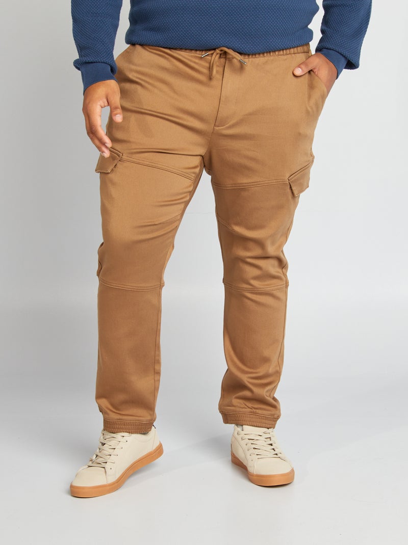 Pantalón con múltiples bolsillos MARRON - Kiabi