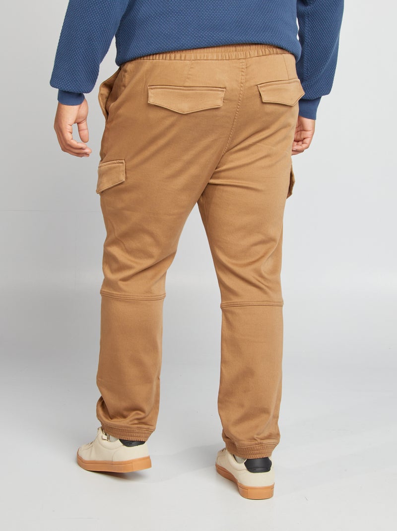 Pantalón con múltiples bolsillos MARRON - Kiabi