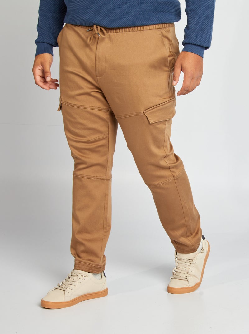 Pantalón con múltiples bolsillos MARRON - Kiabi