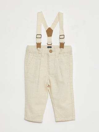 Pantalón con tirantes