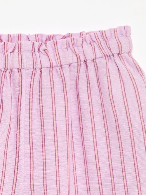 Pantalón con volantes en el bajo de la pierna - Kiabi