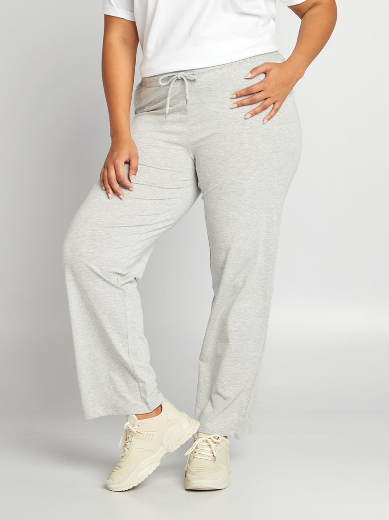 Pantalón confort fino GRIS - Kiabi