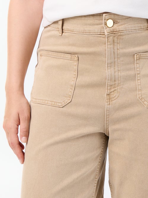 Pantalón corte ancho / wide leg talle estándar - Kiabi Pantalón corte ancho / wide leg talle estándar - Kiabi