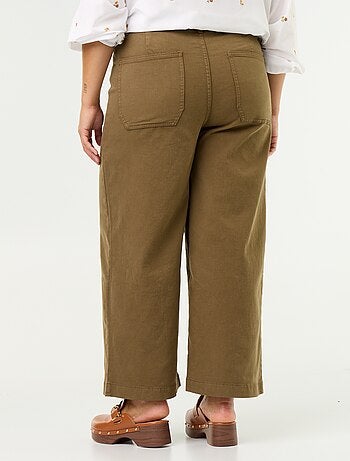 Pantalón corte ancho / wide leg talle estándar