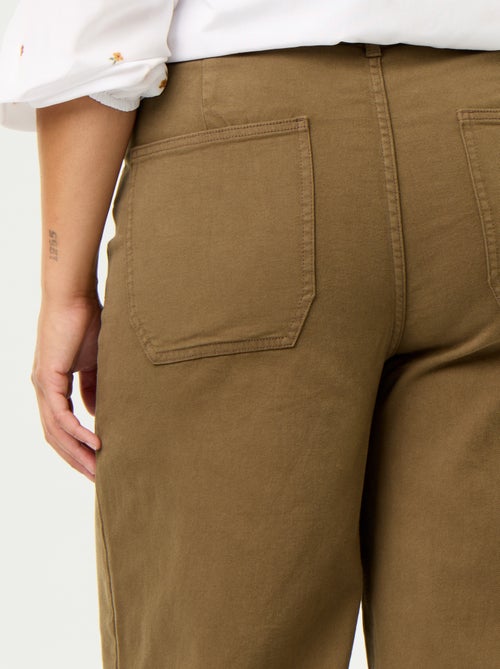 Pantalón corte ancho / wide leg talle estándar - Kiabi Pantalón corte ancho / wide leg talle estándar - Kiabi