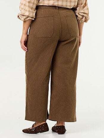 Pantalón corte ancho / wide leg talle estándar