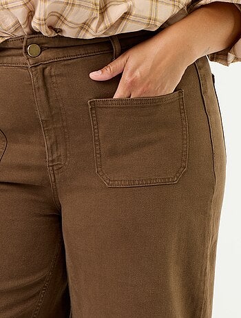 Pantalón corte ancho / wide leg talle estándar
