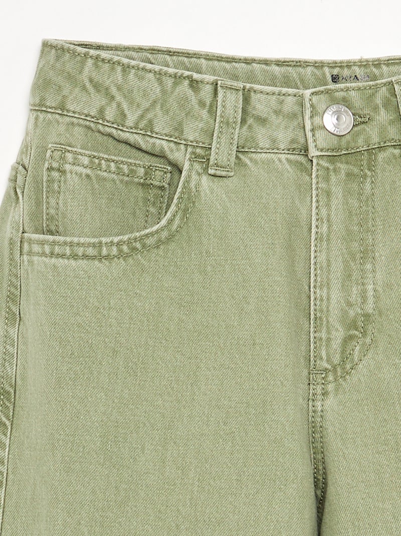 Pantalón corte globo Kaki - Kiabi
