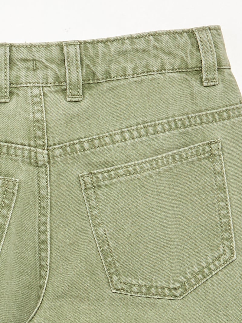 Pantalón corte globo Kaki - Kiabi