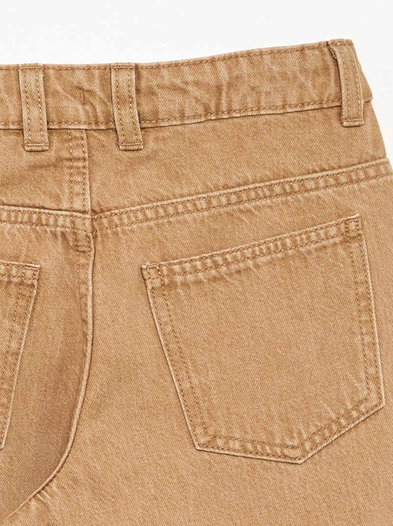 Pantalón corte globo Marron - Kiabi