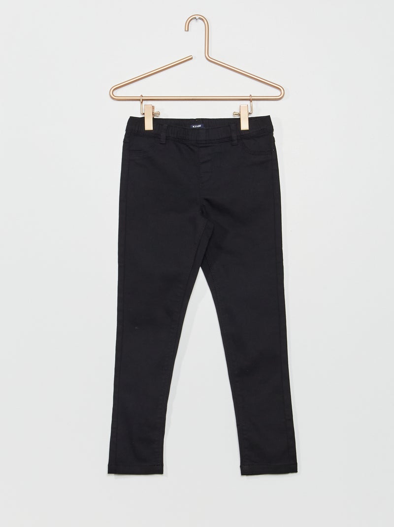 Pantalón corte jegging Negro - Kiabi