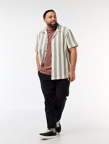 Pantalón corte recto estilo jogpant