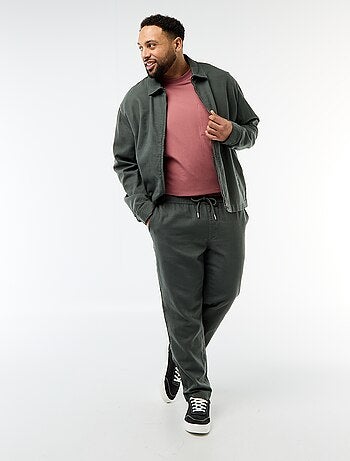 Pantalón corte recto estilo jogpant