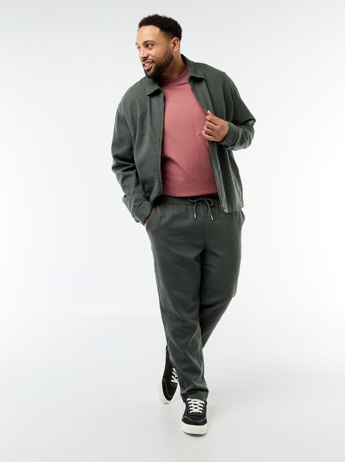 Pantalón corte recto estilo jogpant - Kiabi