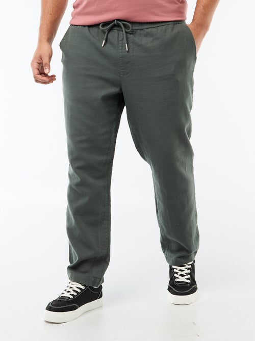 Pantalón corte recto estilo jogpant - Kiabi