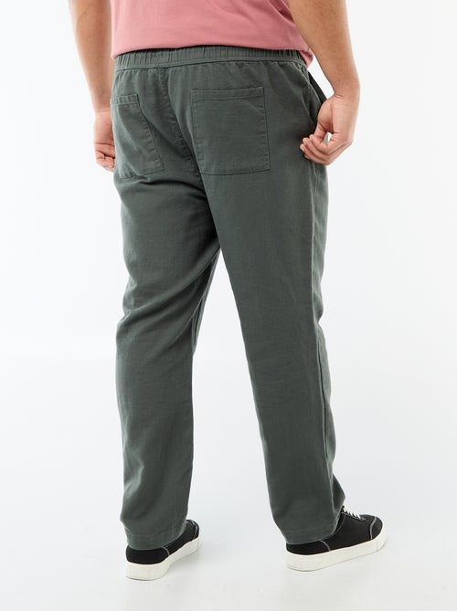 Pantalón corte recto estilo jogpant - Kiabi