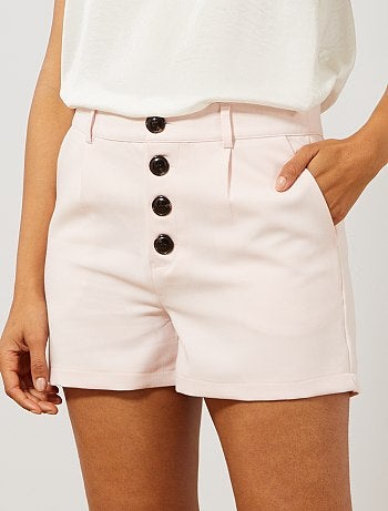 Pantalón corto abotonado - Kiabi
