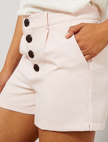Pantalón corto abotonado - Kiabi