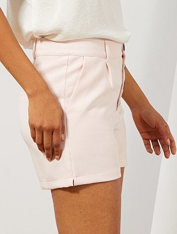 Pantalón corto abotonado - Kiabi