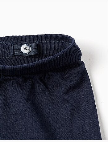 Pantalón corto cargo de felpa con cordones