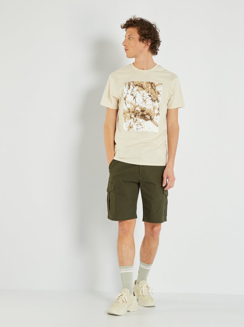 Pantalón corto cargo 'Produkt' KAKI - Kiabi