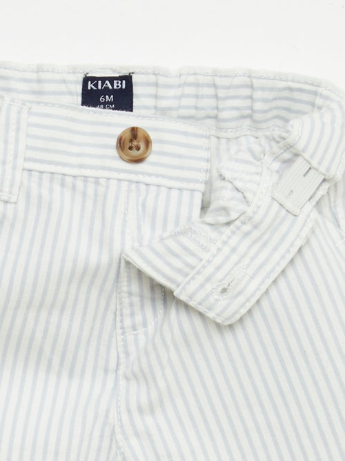 Pantalón corto chino con cintura ajustable - Kiabi